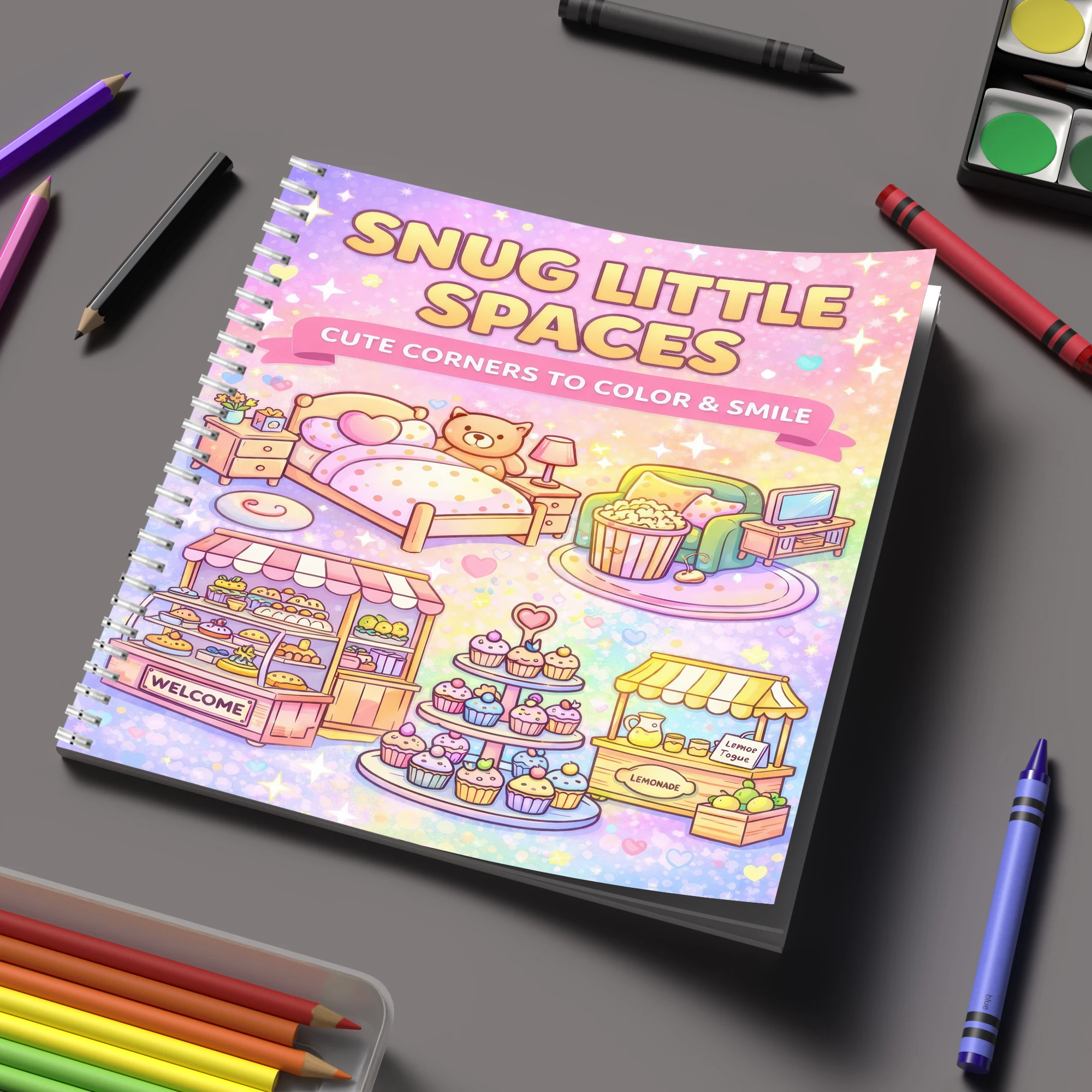 Chalk Bag - Livre de coloriage Little Spaces pour