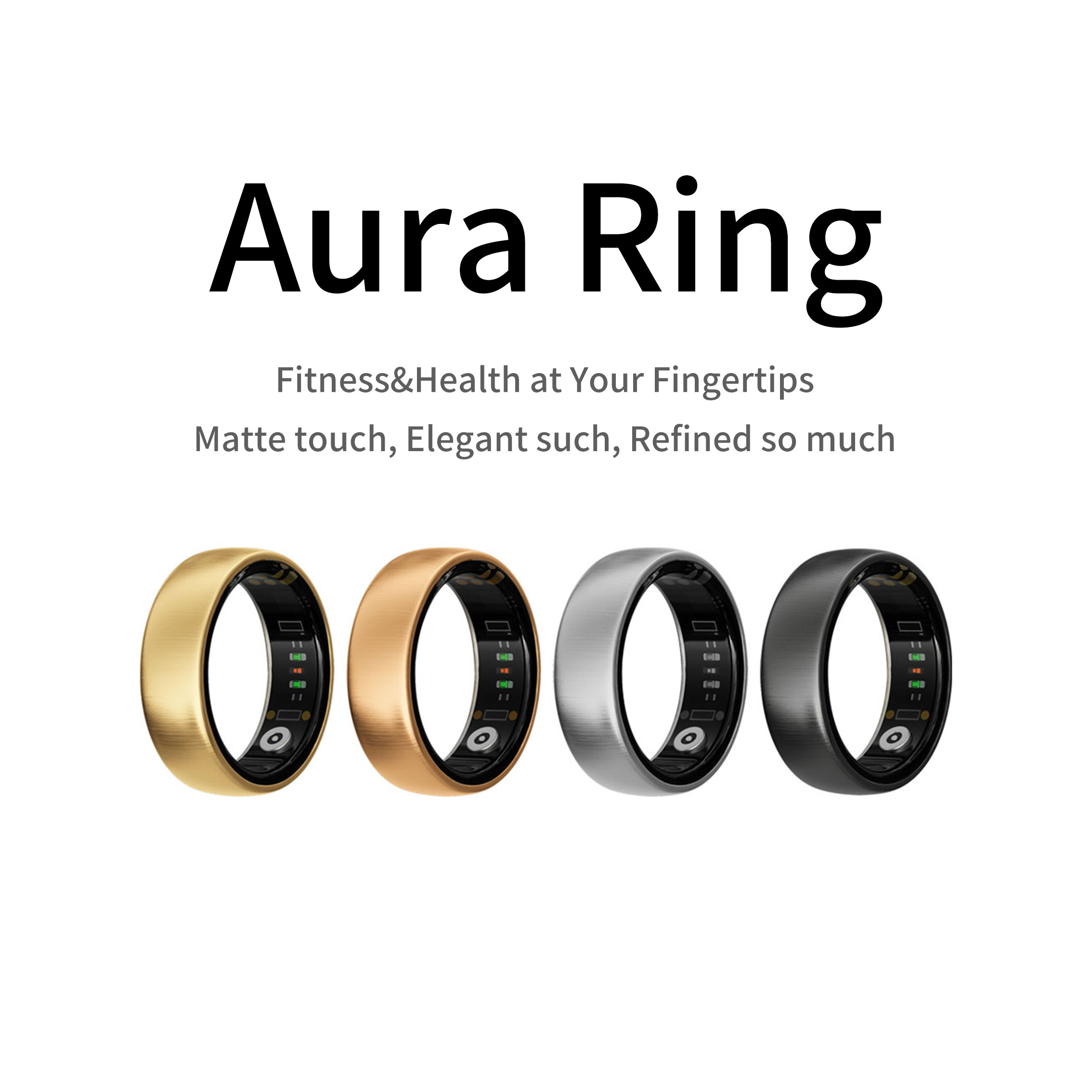 Gymnastic Ring - AURA Matt Smart Ring, moniteur de