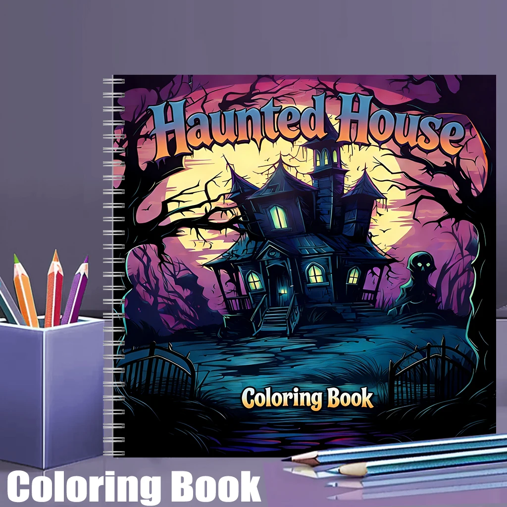 Chalk Bag - Livre de coloriage Maison Hantée pour