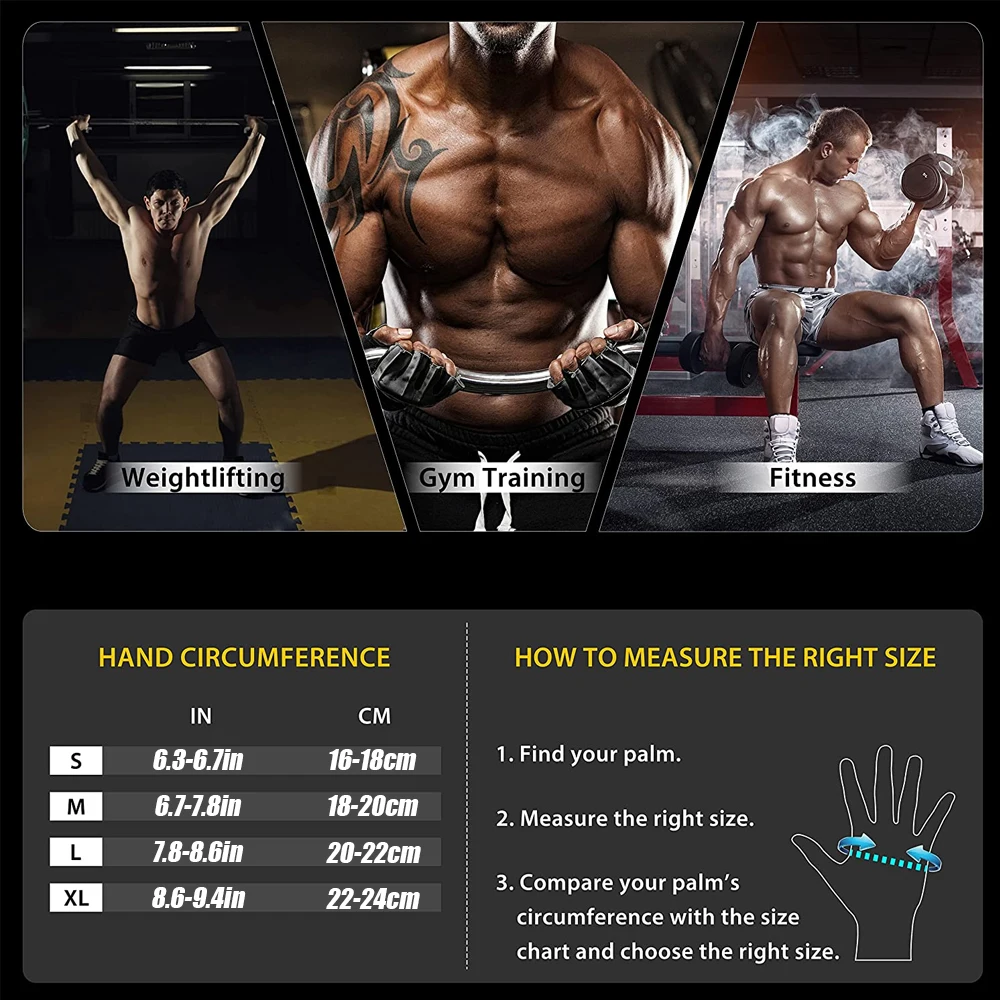 Gants de fitness demi-doigt av - Weightlifting Gloves avis et prix